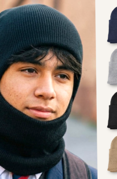 Gorro Rocky con Cuello de Lana Juvenil