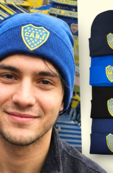 Gorro de Lana Rocky con Parche de Boca